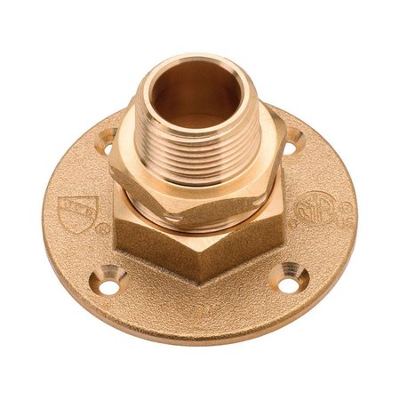 HOME IMPROVEMENT 0.5 in. Male Brass Termination Flange HO155285